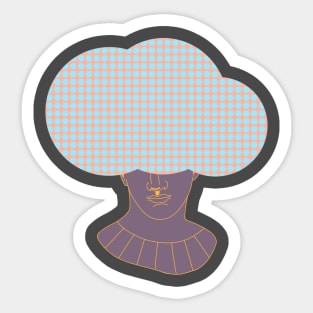 Head in the cloud Sticker